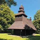 Košický kraj: UNESCO-Gréckokatolícky drevený chrám Prenesenia ostatkov sv. Mikuláša, Ruská Bystrá